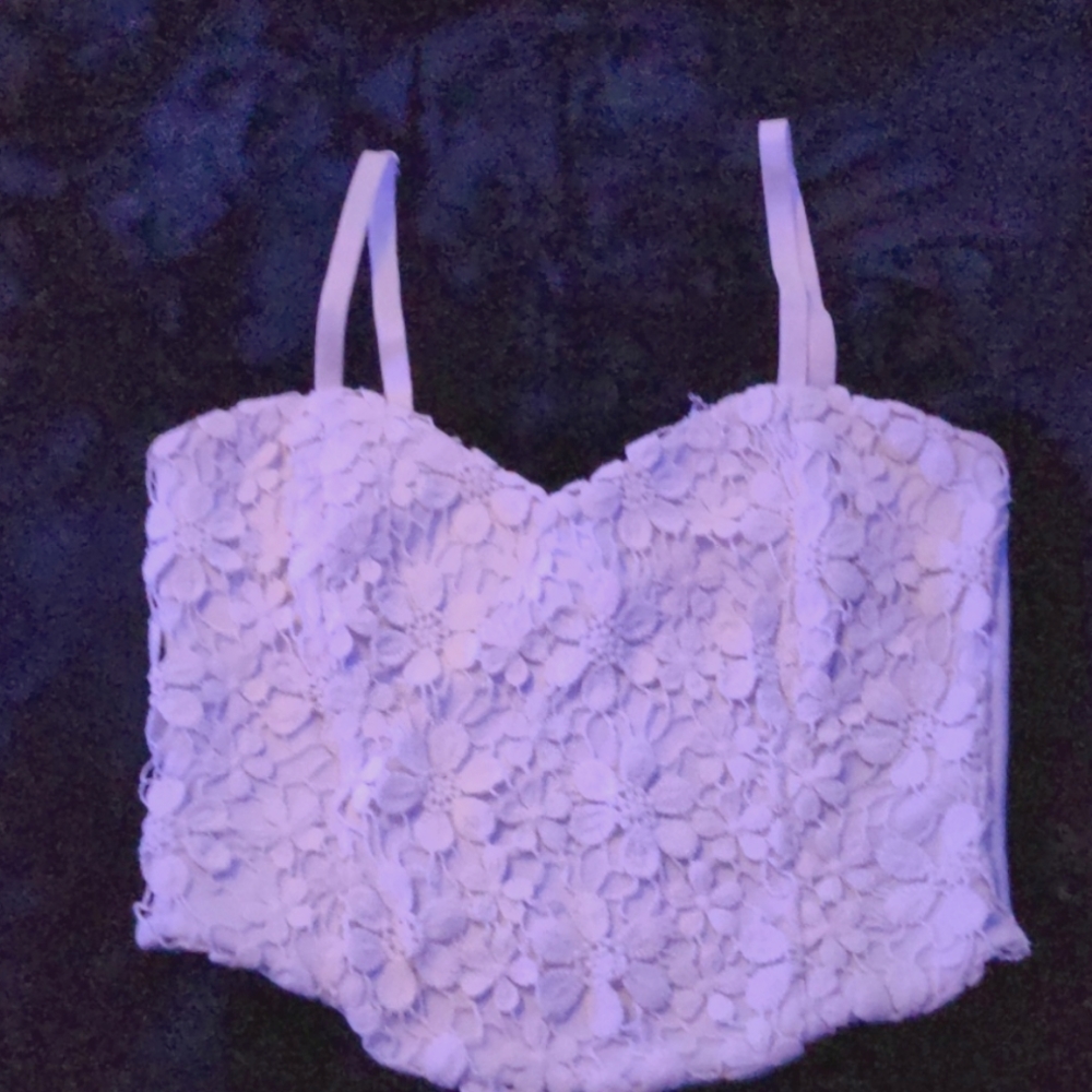 Lace crop top